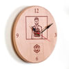 Buy Round Wooden Wall Clock - Customized with Logo & Image
