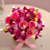 Buy Royal Glow Orchid & Rose Arrangement