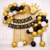 Royal Gold And Black Happy Birthday Arrangement