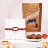 Royal Kundan Rakhi Set with Lindt Lindor