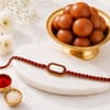 Royal Kundan Rakhi with Gulab Jamun