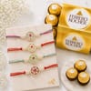 Royal Meenakari Rakhi Gift Set with Ferrero Rocher Online