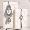 Gift Royal Oxidized Rakhi Hamper with Ladoo