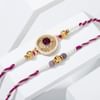 Buy Royal Purple Bhaiya Bhabhi And Kids Rakhi Set