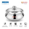 Buy Rudra Safari Double Walled Silver Stainless Steel Casserole 3 L