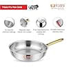 Buy Rudra Triply Fry Pan Gold - 240mm