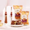 Rudraksh Bhaiya-Bhabhi Rakhi Set with Date Barfi