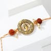 Gift Rudraksh Ganesha Rakhi with Ferrero Chocolate