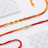 Buy Rudraksh Rakhi Set with Chocolate and Almonds