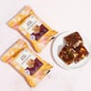 Shop Rudraksh Rakhi Set with Date Barfi Combo