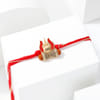 Buy Rudraksh Trishul Meenakari Rakhi Combo
