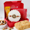 Rudraksha And Ganesha Rakhi Hamper Online