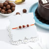 Buy Rudraksha Rakhi And Bro Cake Combo