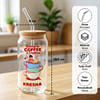Gift Running on Coffee Personalized Glass Tumbler