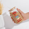 Shop Running on Coffee Personalized Glass Tumbler