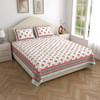 Russet Red Double Bedsheet And Pillow Cover Set Online