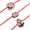 Shop Sacred Motif Button Convertible Rakhi - Set of 3