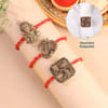 Sacred Motif Button Convertible Rakhi - Set of 3