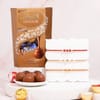 Sacred Motif Rakhi Set & Lindor Chocolate Gift