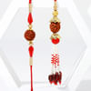 Gift Sacred Rudraksh Bhaiya Bhabhi Rakhi