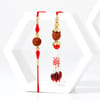 Sacred Rudraksh Bhaiya Bhabhi Rakhi Online