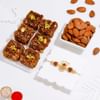 Sacred Rudraksha Rakhi And Barfi Hamper Online