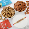 Salma Work Rakhi With Dry Fruits Online