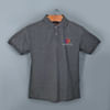 Shop Santhome Highlander Cotton Polo T-shirt for Men(Grey)