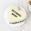 Gift Scorpio Baby Birthday Heart Cake (600 Gm)
