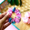 Gift Scrunchies - Unicorn And Pink - Satin - Set Of 2