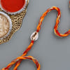 Gift Seashell Zari And Moli Rakhi