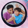 Gift Selfie with Dad Scrumptious Photo Cake (2 Kg)