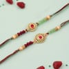 Shop Semi-Precious & Evil Eye Rakhi Set of 7
