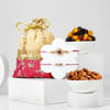 Semi-precious Purple Stone Rakhis And Healthy Treats Online