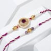 Gift Semi-Precious Rakhi Combo With Khajoor Bites