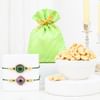 Semi Precious Rakhi Gift Combo Online