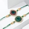 Gift Semi Precious Rakhi Gift Combo