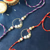 Gift Semi Precious Stone Rakhi (Set of 2)