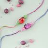 Gift Semi Precious Stone Rakhi (Set of 2)