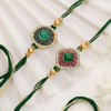 Buy Semi- Precious Stone Rakhi (Set of 2)