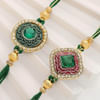 Gift Semi- Precious Stone Rakhi (Set of 2)