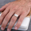 Buy Sentimental Personalized Handwritten Silver Ring for Dad
