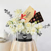 Gift Serene Grace Blooms And Chocolate Indulgence Gift Combo