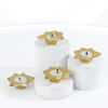 Buy Serene Peace Lily With Metal Diyas Diwali Gift Set