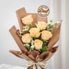 Buy Serene Peach Roses Father's Day Bouquet