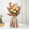 Gift Serene Peach Roses Handtied Bouquet