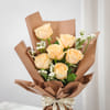 Buy Serene Peach Roses Handtied Bouquet