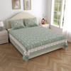 Serene Sage Double Bedsheet And Pillow Cover Set Online