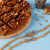 Set of 2 Kundan Rakhi with Doda Barfi Online