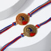 Gift Set of 2 Peacock Rakhi With Cashews